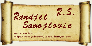 Ranđel Samojlović vizit kartica
